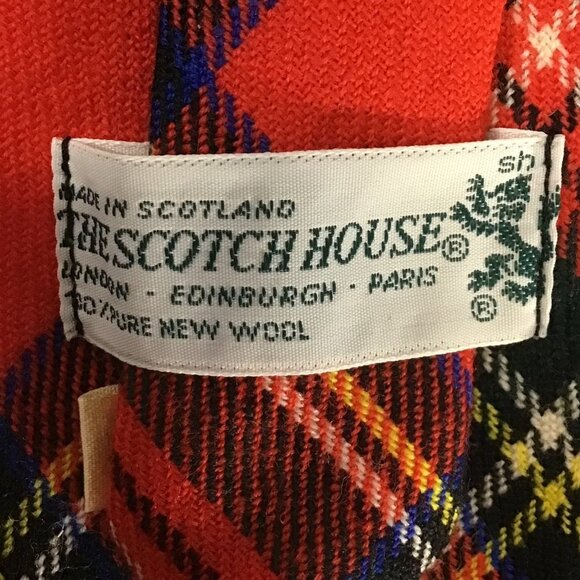 The Scotch House Wool Stewart Royal Tartan Plaid Tie - Picture 4 of 6